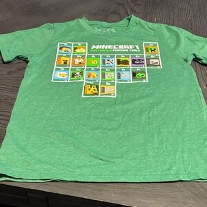 Minecraft Green Kids Short Sleeve Tee
